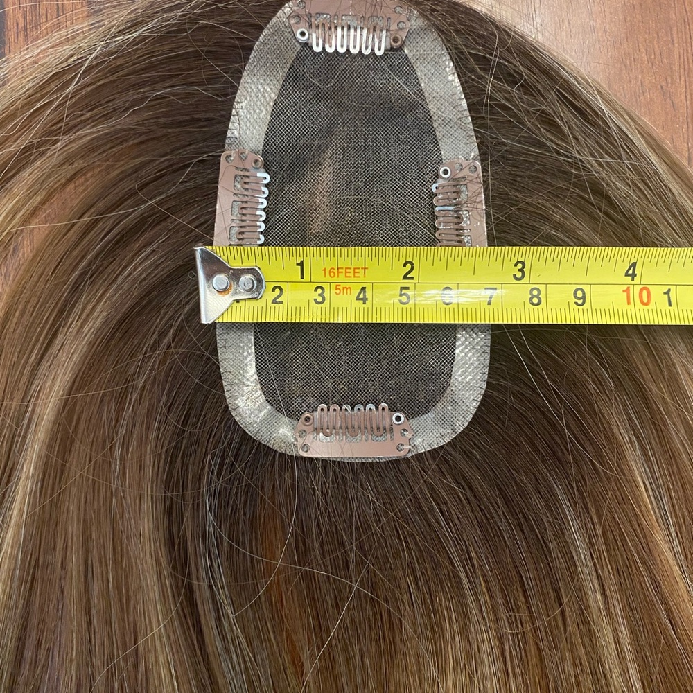 NEW Jon Renau Synthetic Hair Topper - brown blond - Heat Friendly Styling!! - Picture 7 of 8